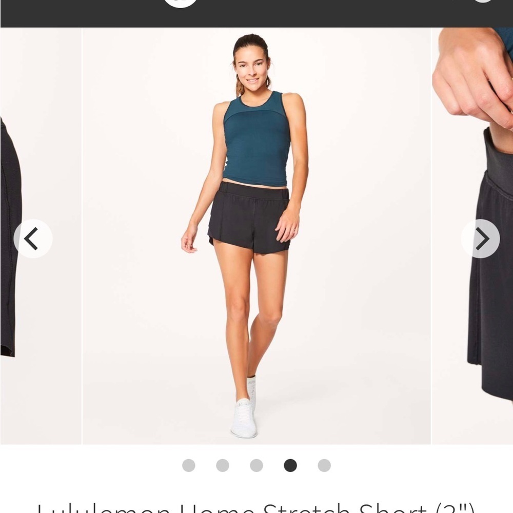 Lululemon Teal Homestretch shorts - Picture 5 of 9